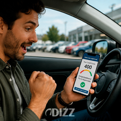auto loan 400 credit score